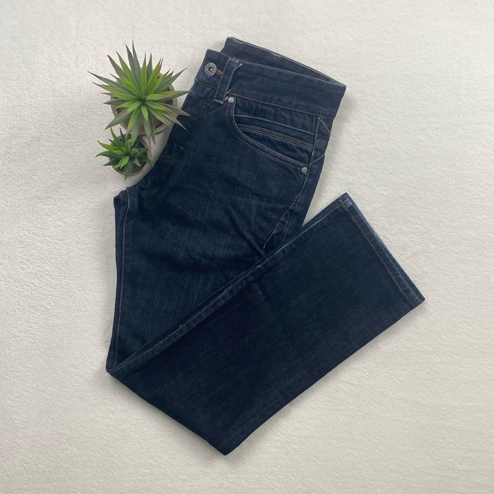 Zoo York Unbreakable 5 Pocket Button Fly Jeans (Size 30, Dark Blue Wash)